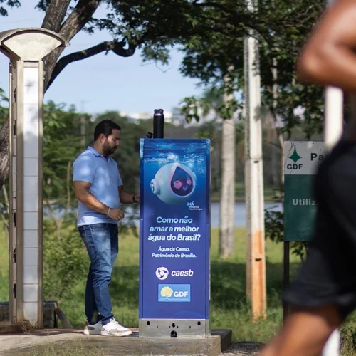 Brasília ganha pontos de hidratação gratuitos em parques; veja onde já estão funcionando