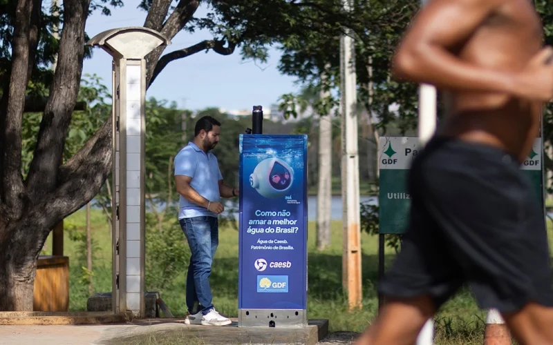 Brasília ganha pontos de hidratação gratuitos em parques; veja onde já estão funcionando